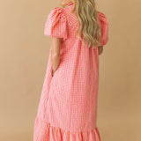 Cherry Picked Maxi Dress | Pink Yellow
