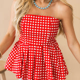 Summer Nights Top | Red Check