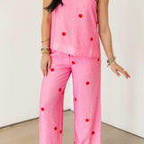 Poppi Polka Dot Pant | Pink