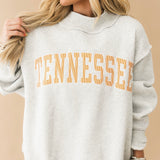 Stripe Tennessee Mock Neck Sweatshirt