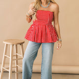 Summer Nights Top | Red Check