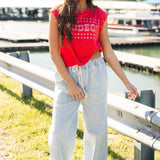 Long Weekend Stripe Denim Pant