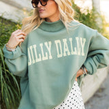 Dilly Dally Mock Neck Pullover | Green