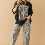 Queen Card Oversized Graphic Tee | Black