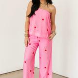 Poppi Polka Dot Pant | Pink
