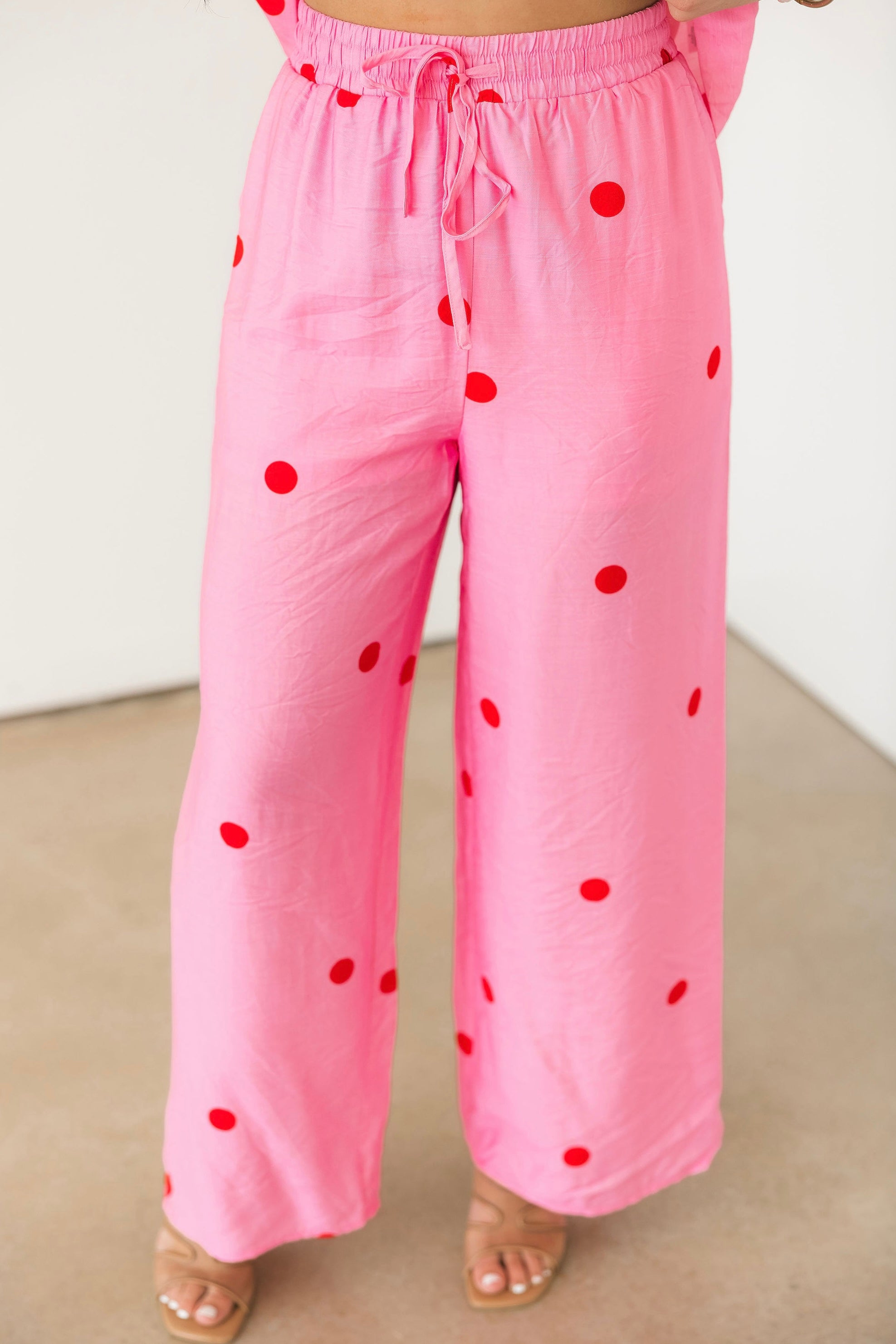 Poppi Polka Dot Pant | Pink Lexi Jade's Boutique