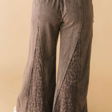 Stitched Flare Pull On Pants | Cheetah