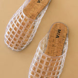 Darby Jelly Slide Sandals | Clear