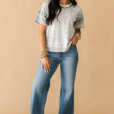Seasonal Shift Sweater Top | Leopard