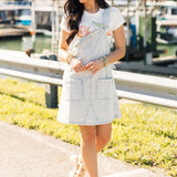 Summer Picnic Overall Mini Dress