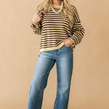 Amber Glow Stripe Sweater
