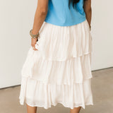 Love Somebody Midi Skirt | Cream