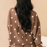 Kimber Polka Dot Skort | Mocha