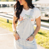 Summer Picnic Overall Mini Dress