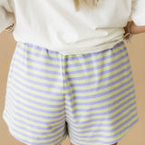 Stripe Short | Lime & Lavender