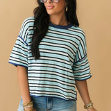 Clean Rugby Tee | Crystal Blue