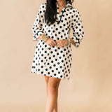 Polka Dot Charm Mini Dress