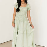 Campbell Midi Dress | Key Lime