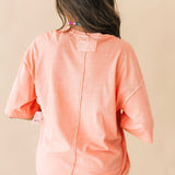 WTF Perfect Oversized Tee | Coral Crimson