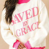 Saved By Grace Mock Neck Sweatshirt