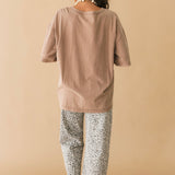 Queen Card Oversized Graphic Tee | Mocha