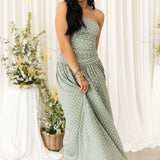 Dot Girl Maxi Dress | Sage Cream