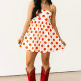 Southern Summer Mini Dress | Red Polka Dot