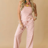 Palm Breeze Stripe Tube Top