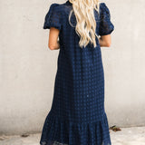 Jessi Eyelet Maxi Dress | Navy