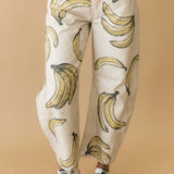 Good Luck Printed Barrel Jeans | Go Bananas