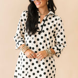 Polka Dot Charm Mini Dress