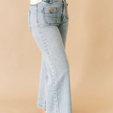 Meg Wide Leg Patch Pocket Jeans | Brillant