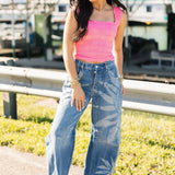 Love Letter Cami | Pink Flame