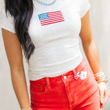 American Flag Baby Tee