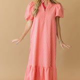 Cherry Picked Maxi Dress | Pink Yellow