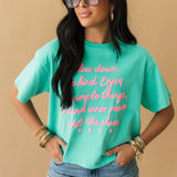 Simple Things Cropped Graphic Tee