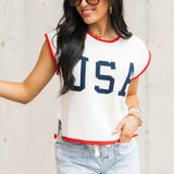USA Sweater | Cream