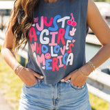 Just A Girl Muscle Tank