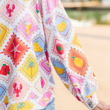 Summer In Stamps Sweatshirt | QOS X Lexi Jade's