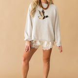 Duck Sweater Top | Heather Oat