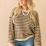 Amber Glow Stripe Sweater