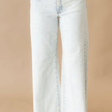 Blake Super Wide Leg Raw Hem Jean | Sensual