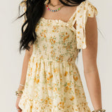 Sunshine Floral Midi Dress | Yellow
