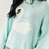 Pure Grace Swan Sweater | Cloud