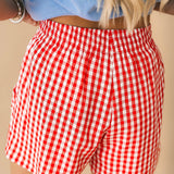 Firecracker Boxer Short | Red Check