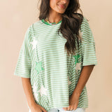 Starstruck Stripe Top | Green