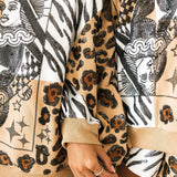 Wild Card Tan & White Leopard & Tiger Short | Queen Of Sparkles X Lexi Jade's
