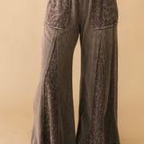 Stitched Flare Pull On Pants | Cheetah