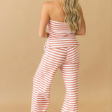 Palm Breeze Stripe Tube Top