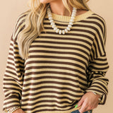 Amber Glow Stripe Sweater